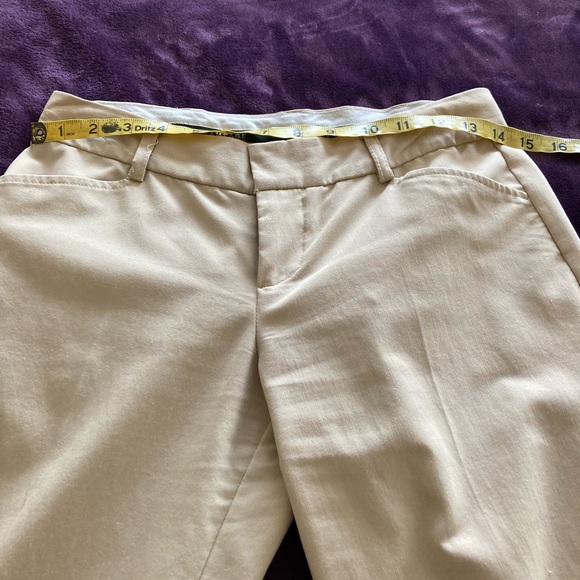 Khaki Crop Work Pants - Picture 2 of 5
